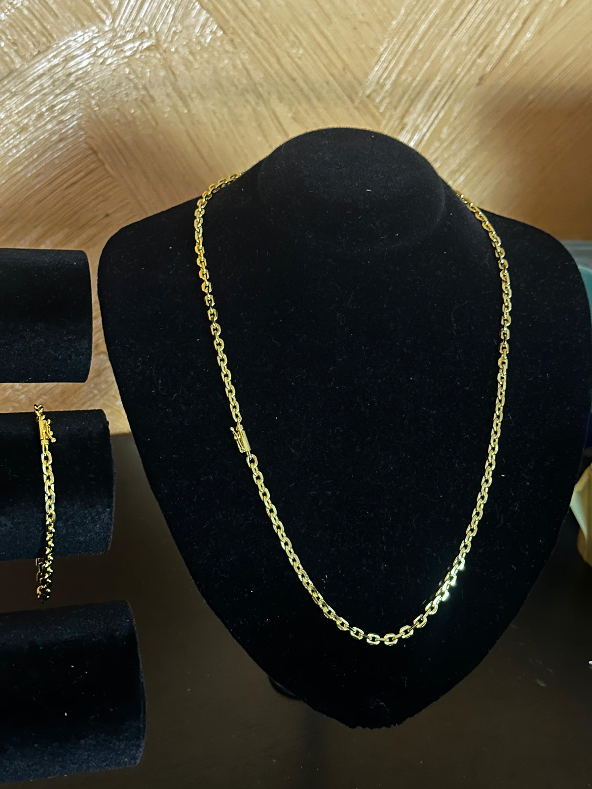 Kit Cadeado 4,5mm / Banhado Ouro 18k