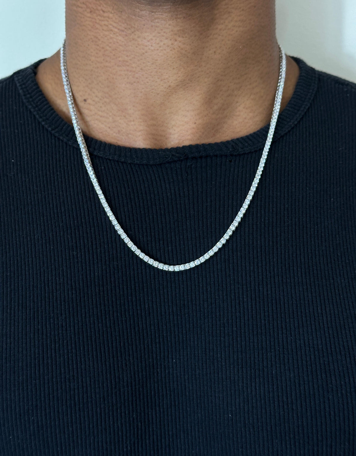 Colar Riviera \ Zirconia Prata 925