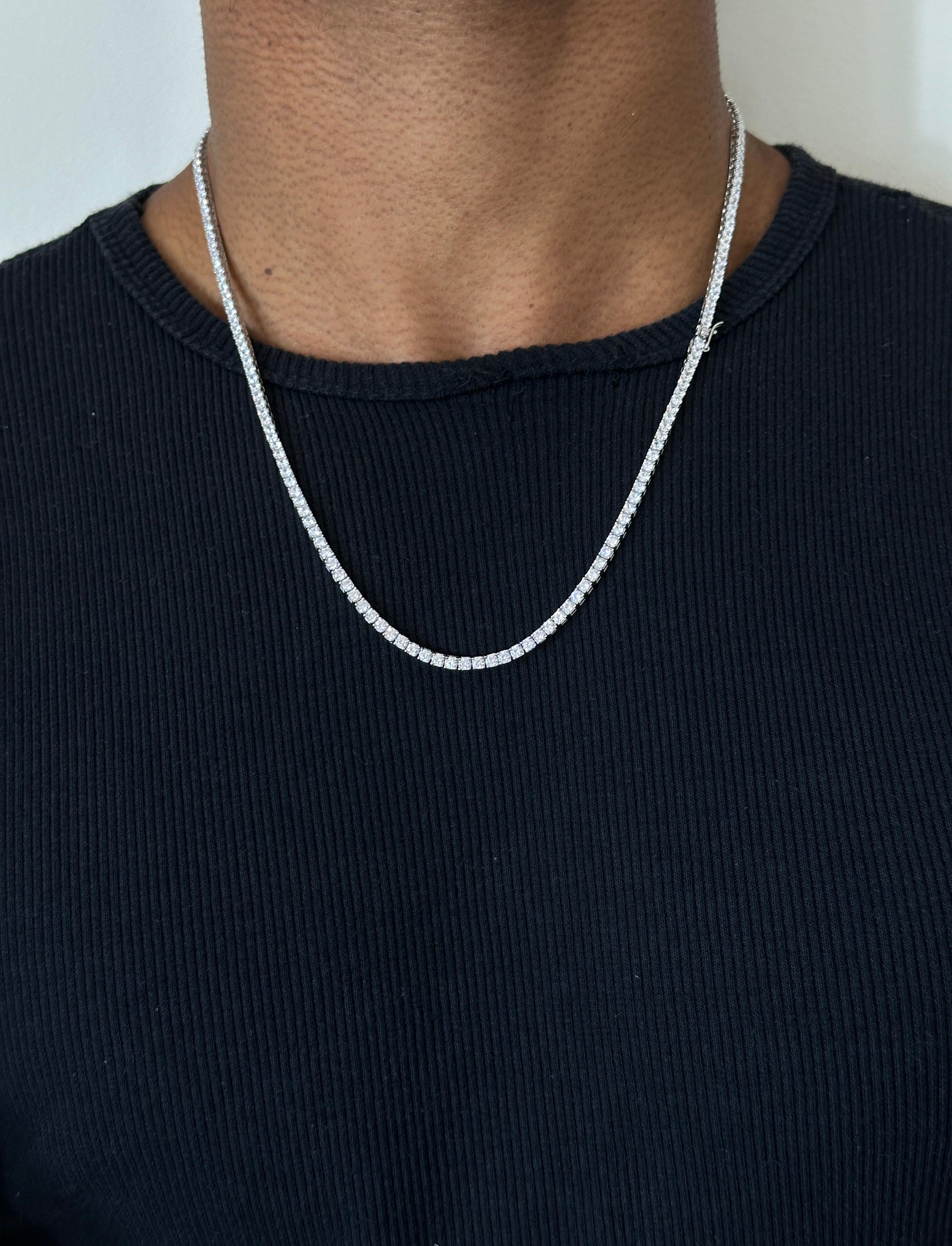 Colar Riviera \ Zirconia Prata 925