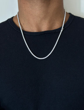 Colar Riviera \ Zirconia Prata 925