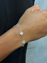 Pulseira Trevo Diamantada PRATA 925