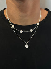 Kit Colares Trevo Diamantado PRATA 925