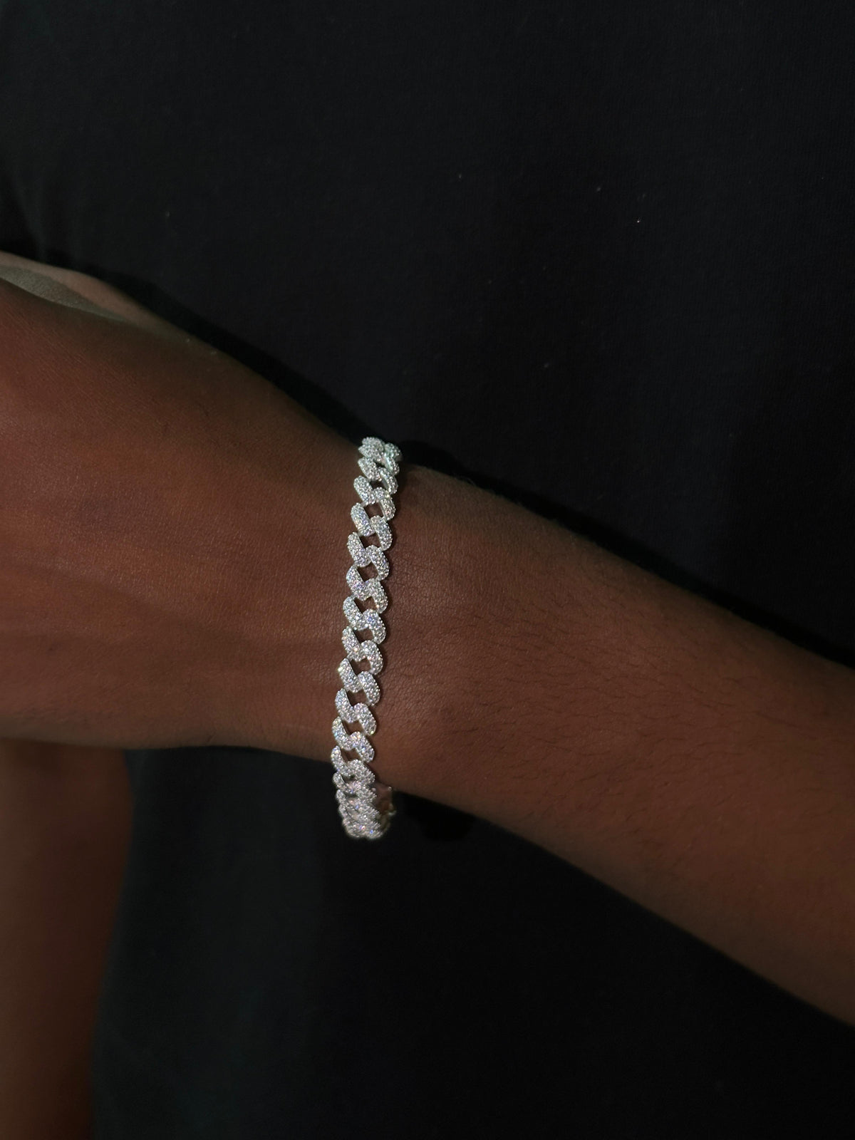 Pulseira Grumet Cravejada PRATA 925