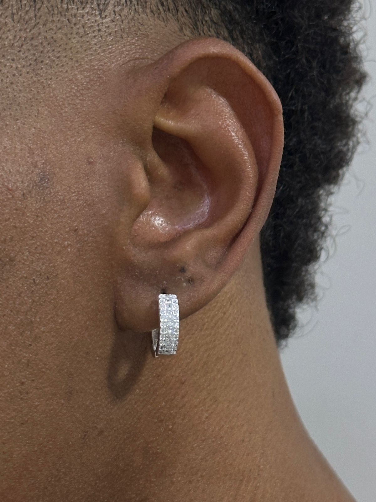 Argola Centro ice Prata 1,3cm