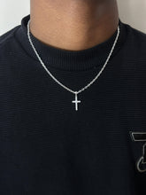 Gargantilha Cruz Cadeado 2,7mm PRATA 925