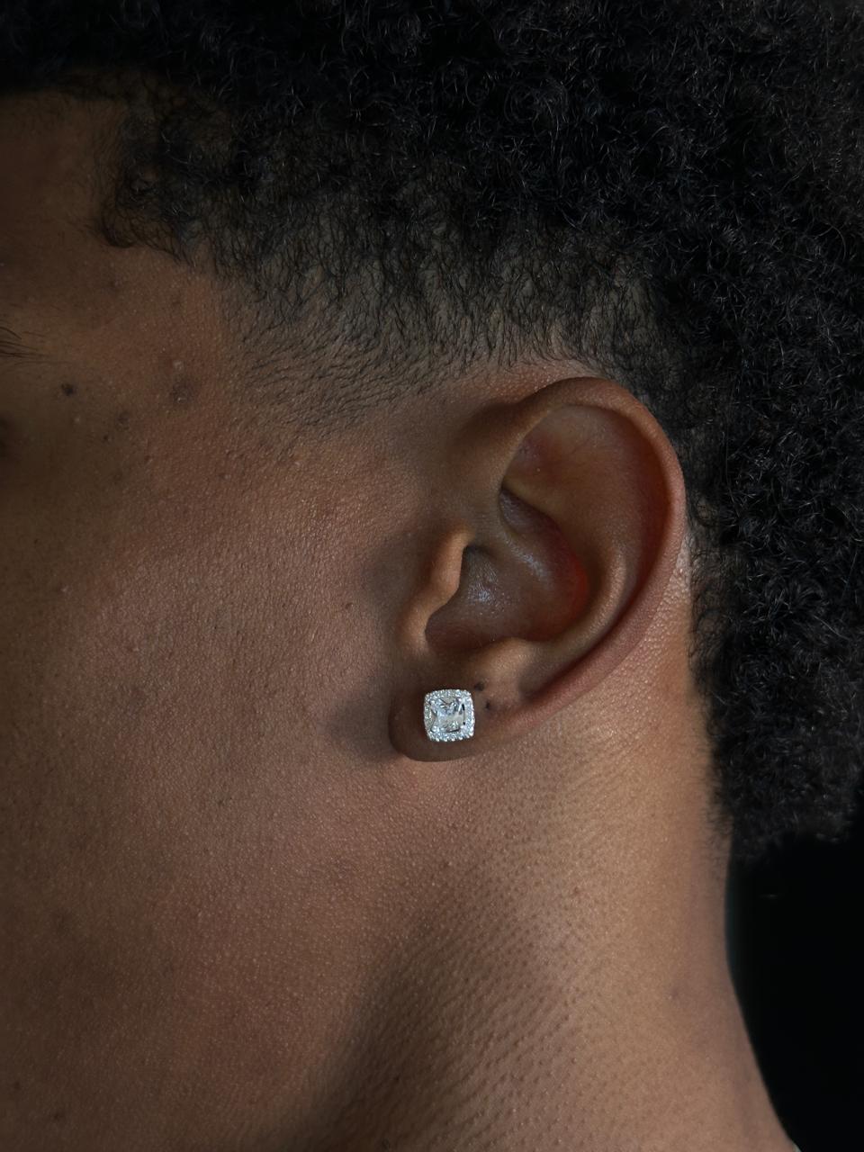 Brinco Quadrado Prata 925