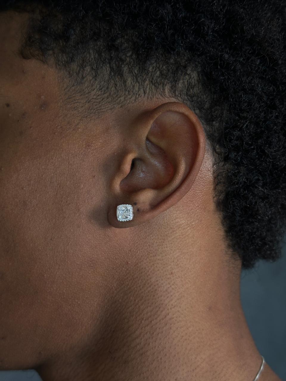 Brinco Quadrado Prata 925