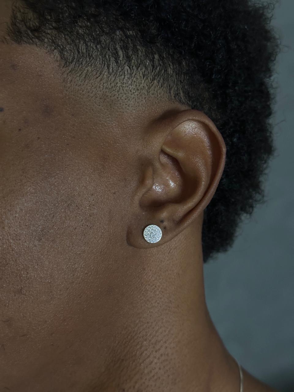 Brinco LAP Cravejado 8mm PRATA 925