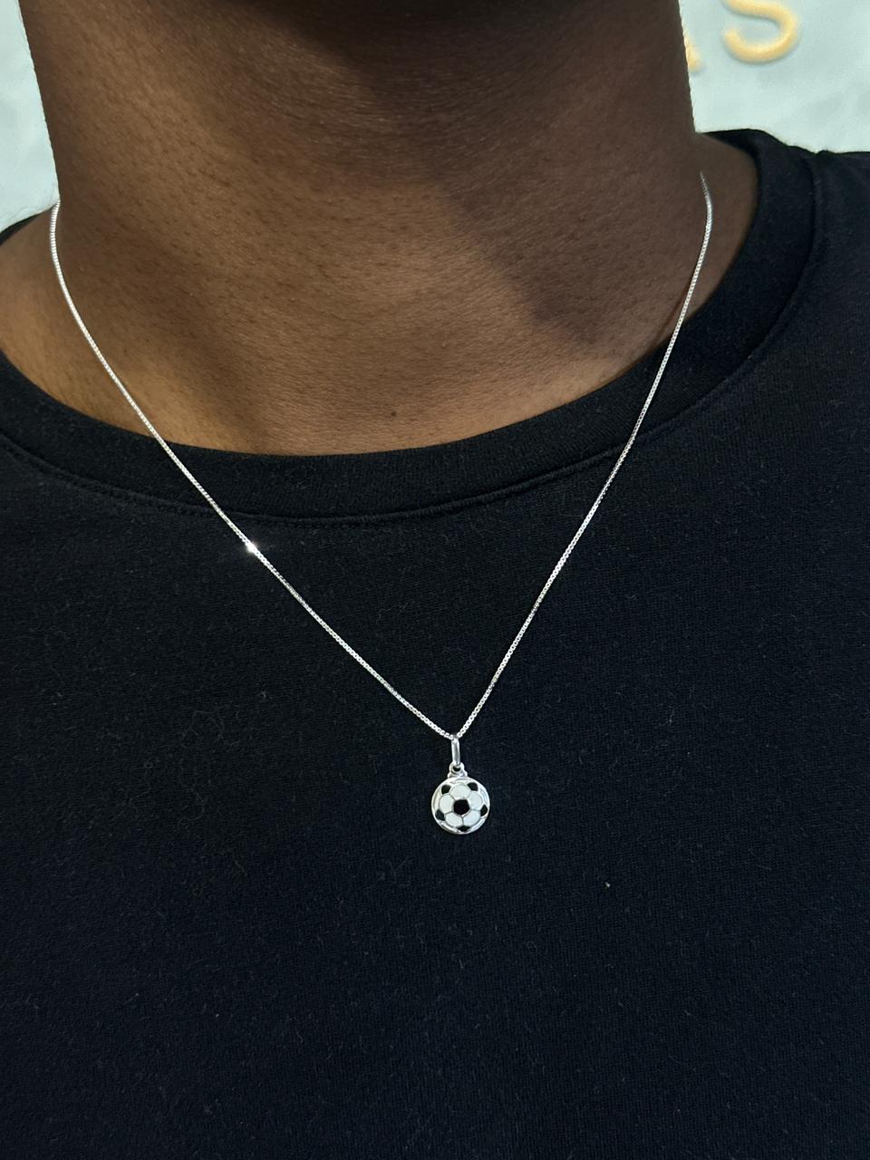 Gargantilha Bola FUT / Prata 925.