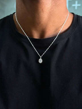 Gargantilha Singapura Cristal Prata925 50cm