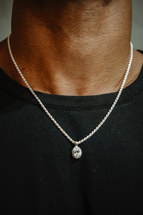 Gargantilha Oval Prata 925 / GROSSA 2,7mm