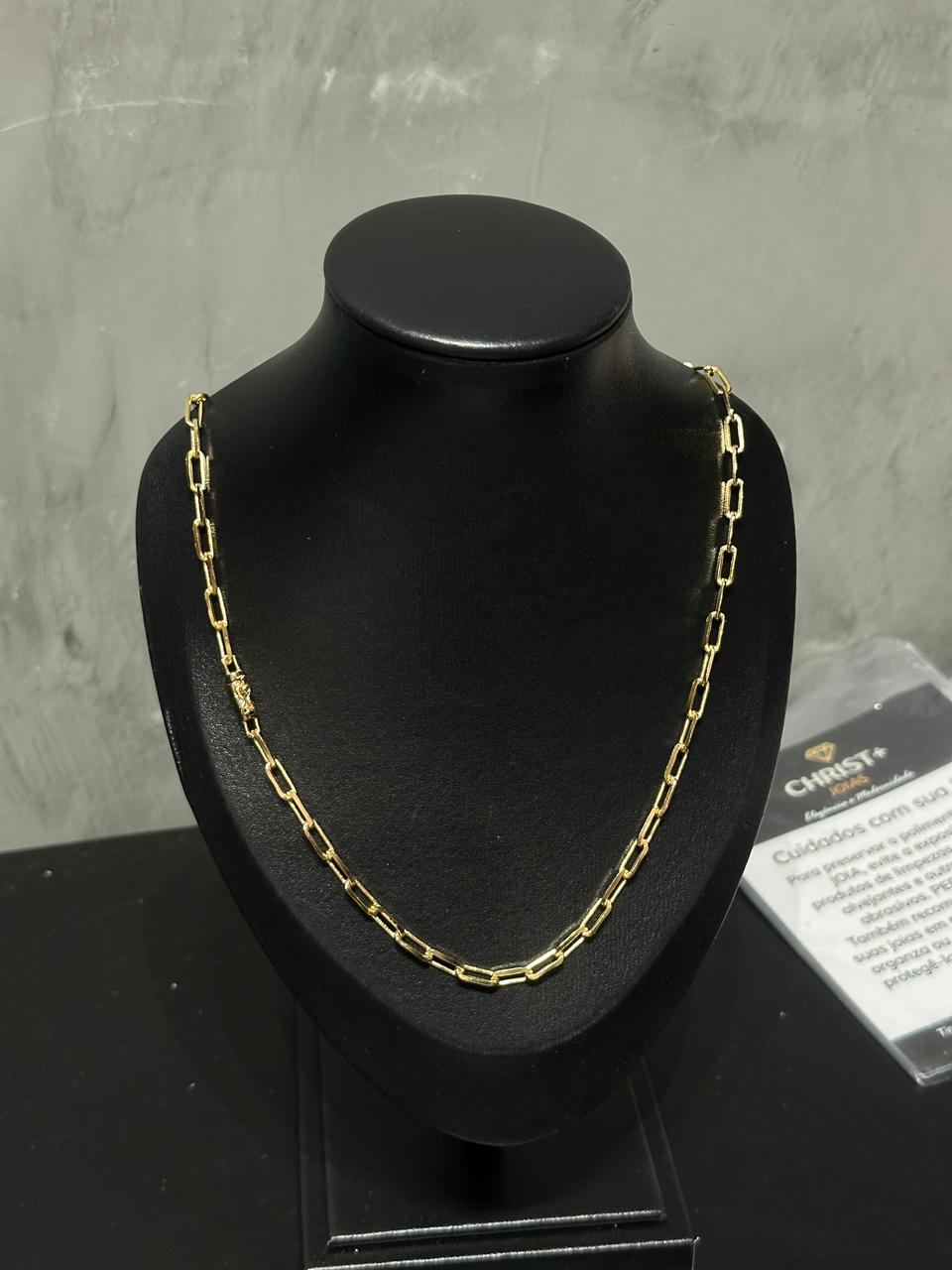 Corrente Cartier 4.5mm Banhada a Ouro 18k / 60cm