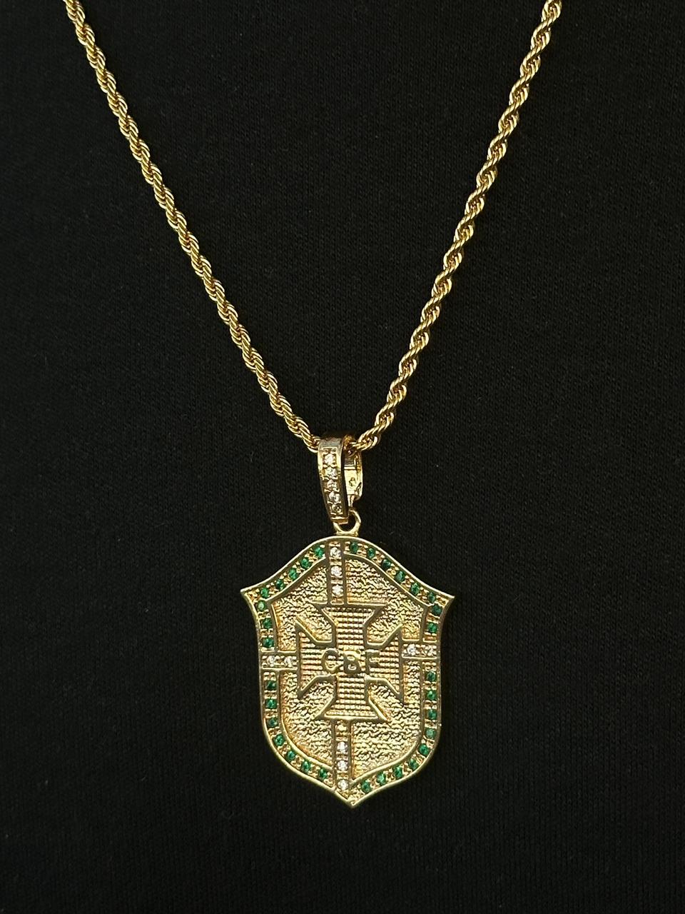 Colar Baiano Banhado a Ouro CBF 18K 60cm