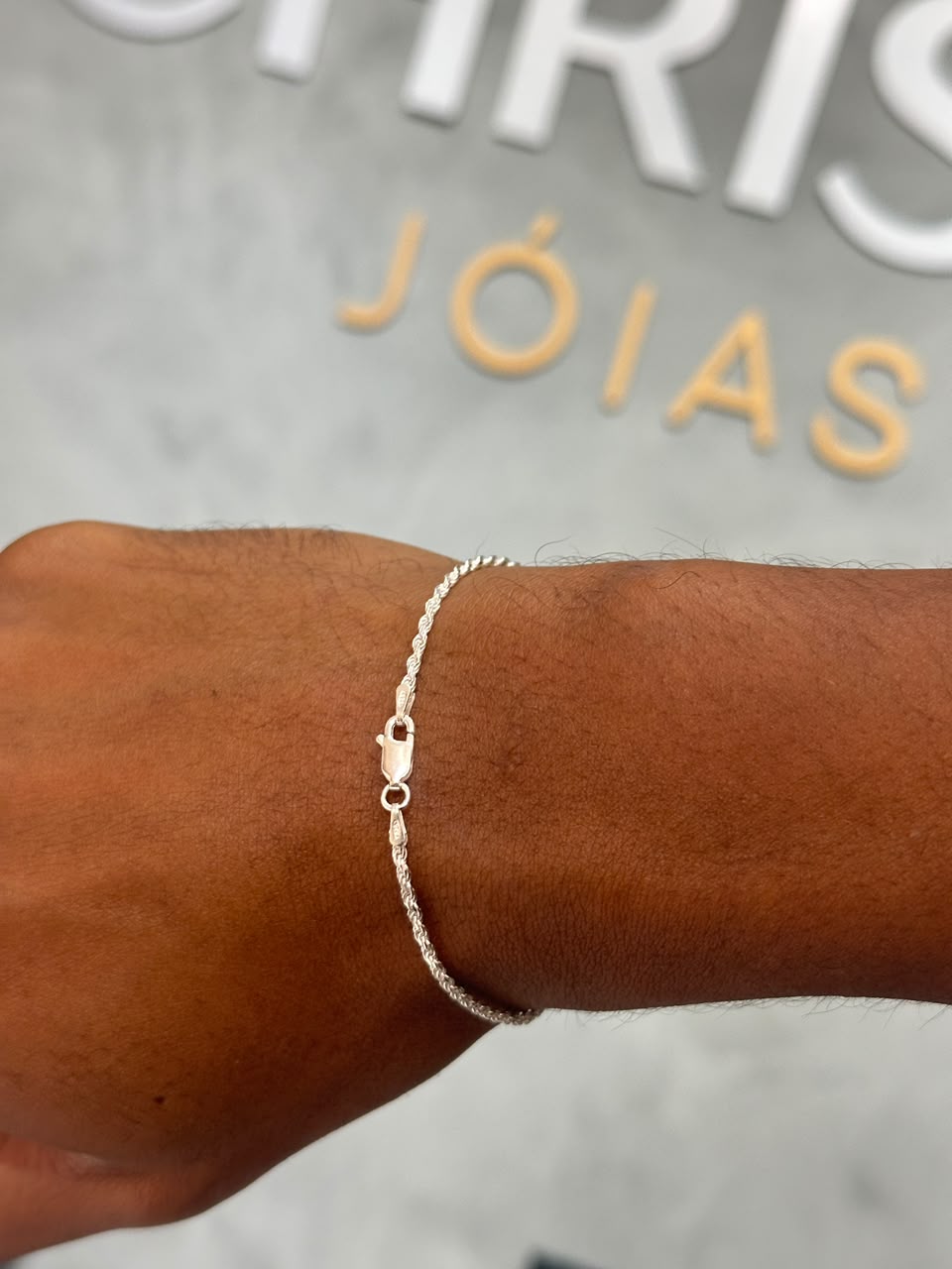 Pulseira Baiano Prata 925 / 1,7mm 18cm