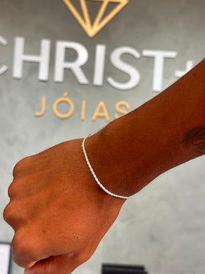 Pulseira Baiano Prata 925 / 1,7mm 18cm