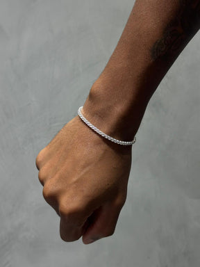 Pulseira Riviera PRATA 16cm + Extensor 19cm