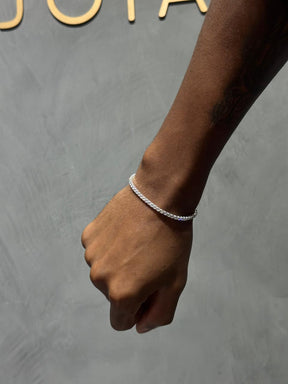 Pulseira Riviera PRATA 16cm + Extensor 19cm