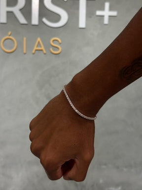 Pulseira Riviera PRATA 16cm + Extensor 19cm