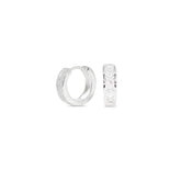 Argola Prata / 4 Pedras Zirconias