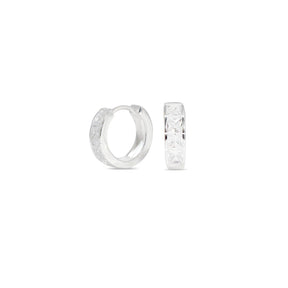 Argola Prata / 4 Pedras Zirconias