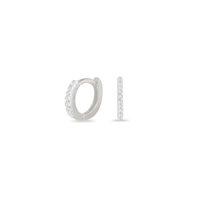 Argola Fina Prata 925 / 1,6mm x 9mm